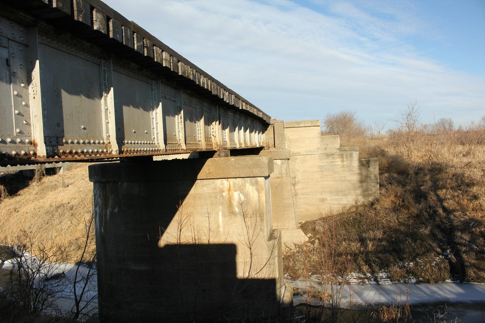 Looking east